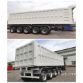 Tipper dump truk semi-trailer 5 gardan